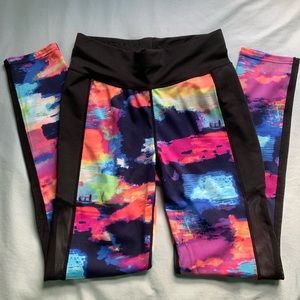 Abstract Colorful Athleisure Leggings